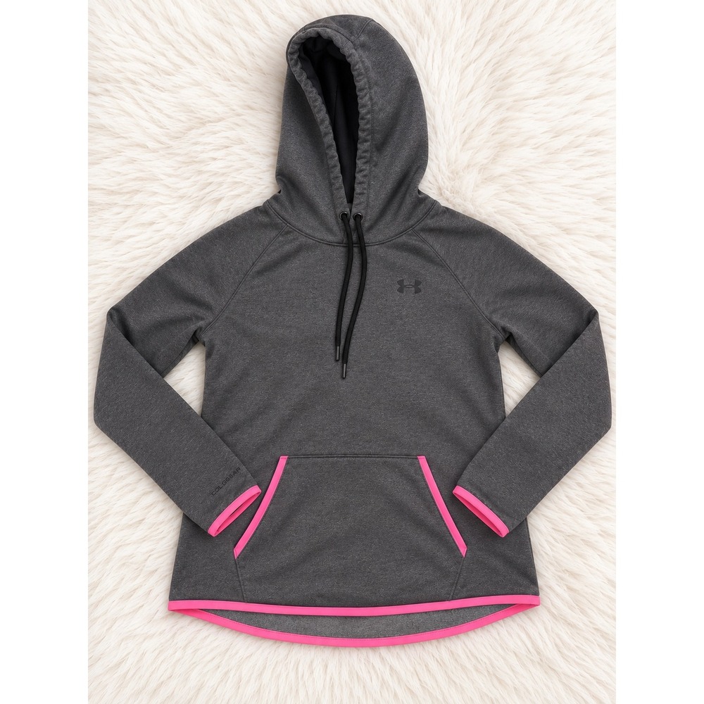 Under Armour ColdGear Women's Gray & Pink Pullover Hoodie